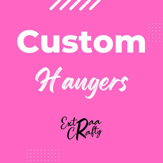 Custom wooden clothes hangers