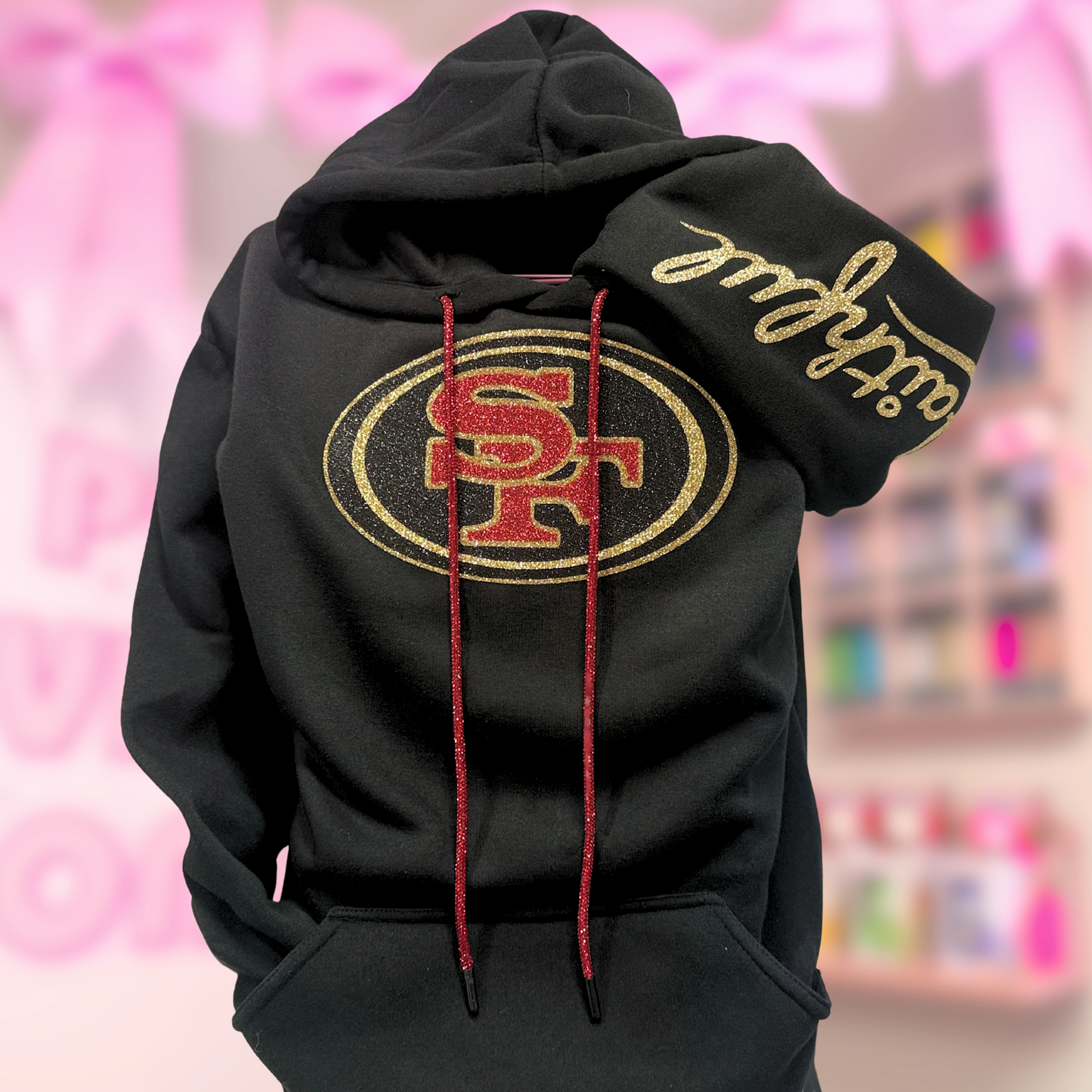 Glitter faithful hoodie